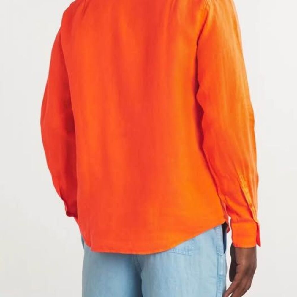 Vilebrequin Caroubis long-sleeve linen button-down shirt